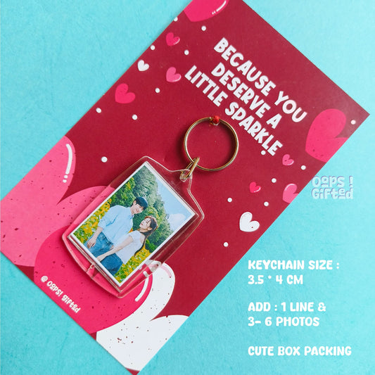 Google Theme Keychain – Two Sided Magic