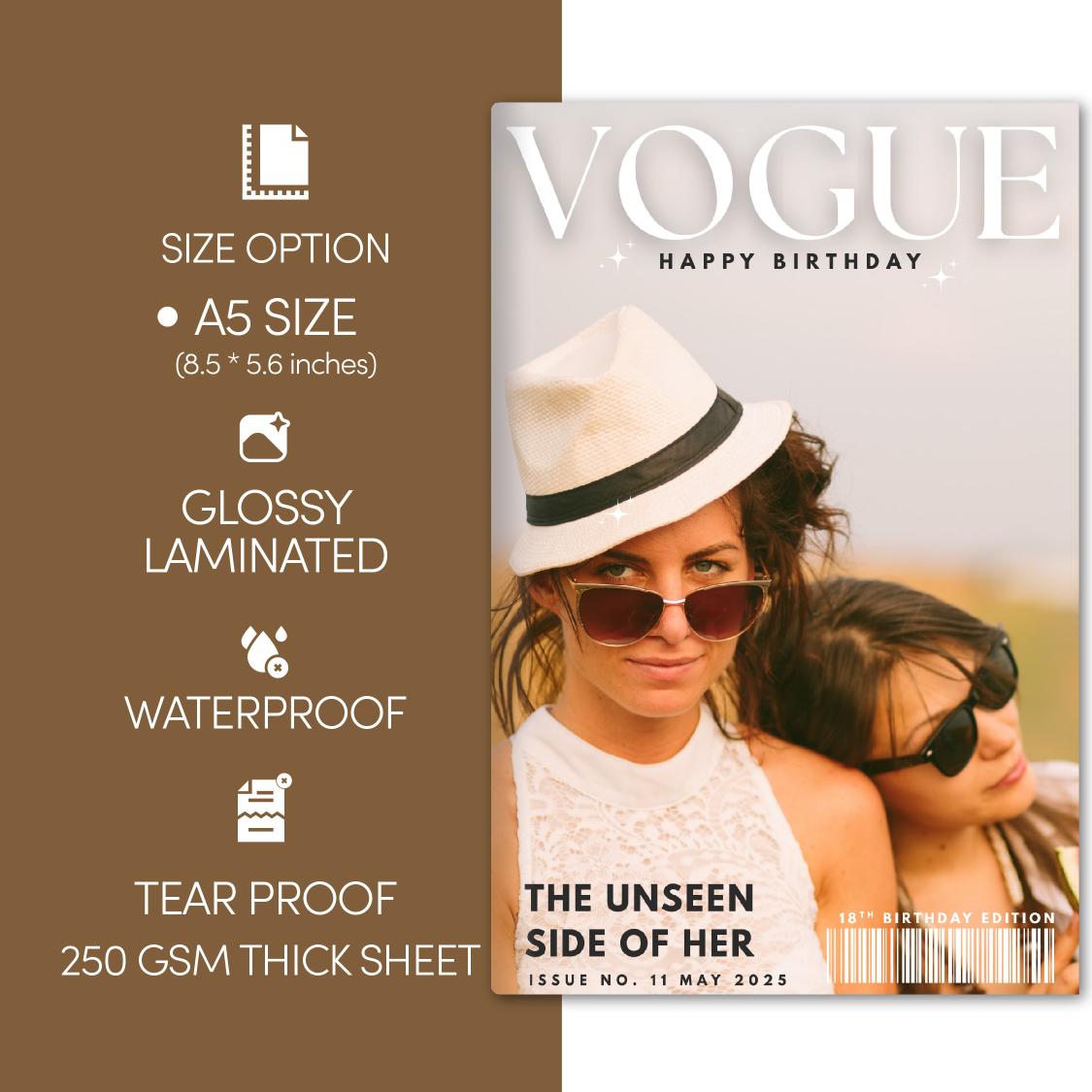 Birthday Vouge Photo Magazine (A5-Size)