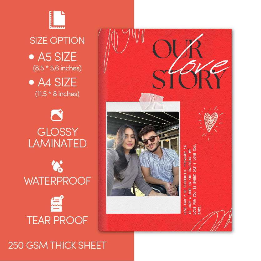 Our Love Story Photo Magazine (A5-Size)