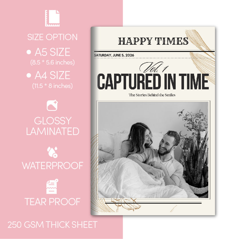 Headlines of Our Hearts Photo Magazine (A5-Size)