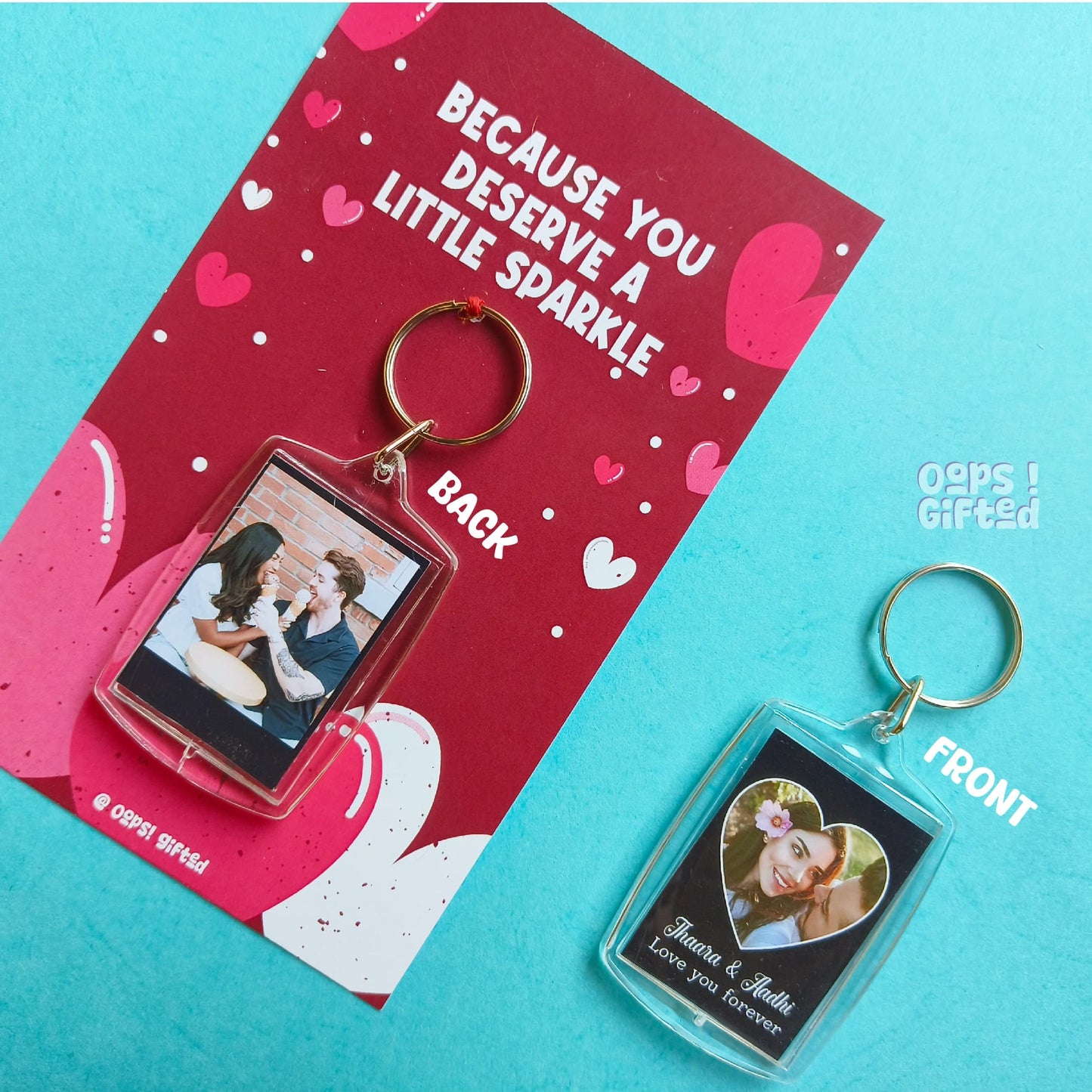 Polaroid Keychain β Two Sided Magic