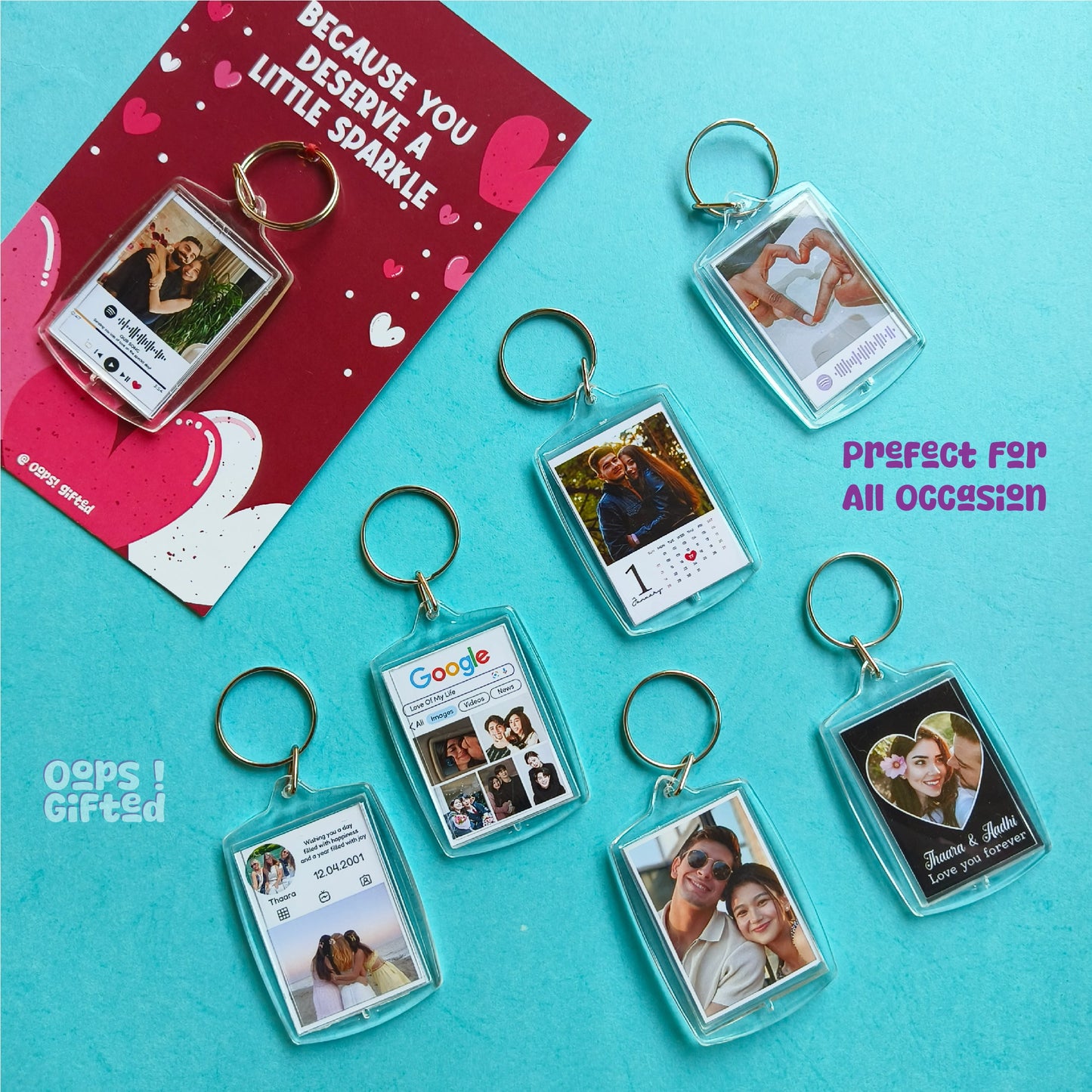 Polaroid Keychain β Two Sided Magic
