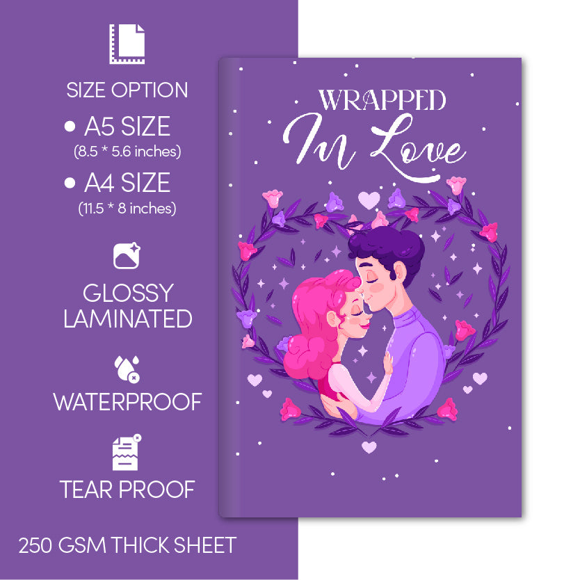 Wrapped in Love Theme Photo Magazine (A5-Size)