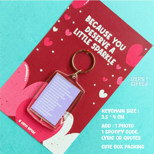 Spotify Photo Keychain – Two Sided Magic