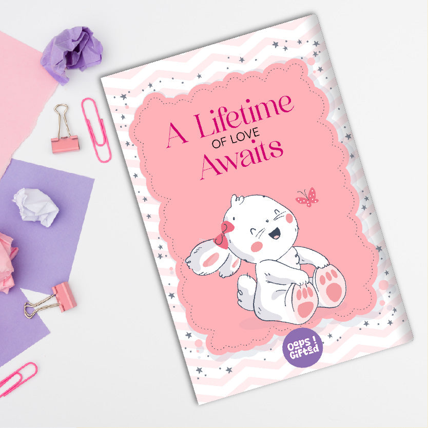 Baby Girl Rabbit-Themed Photo Book (A5-Size)