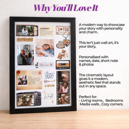 Vintage Love MatchBox Photo Frame