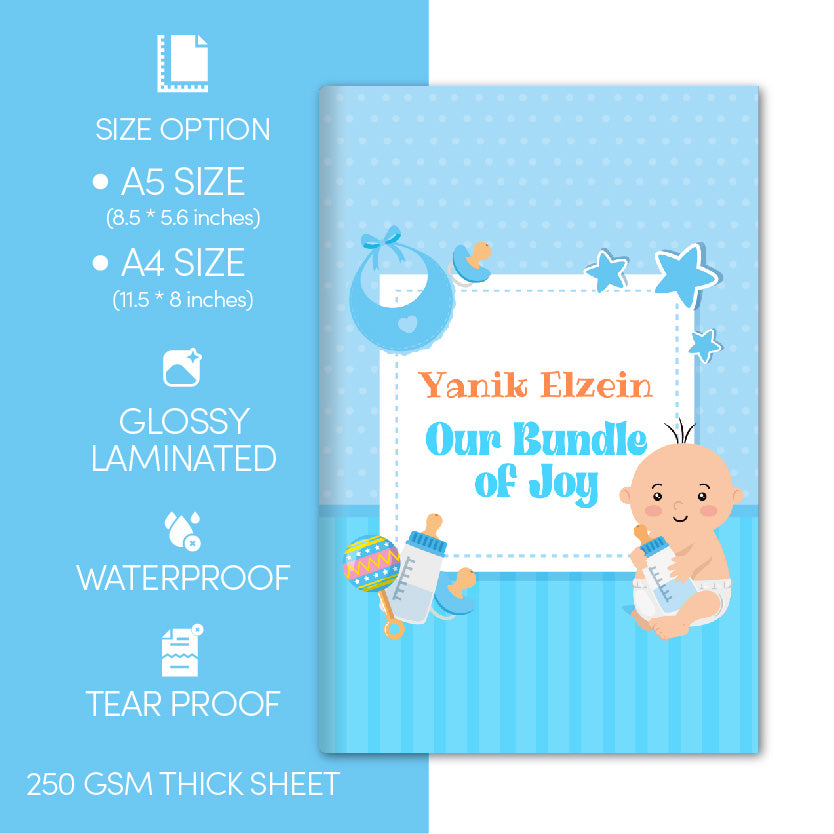 Baby Boy’s Memories Photo Book (A5-Size)