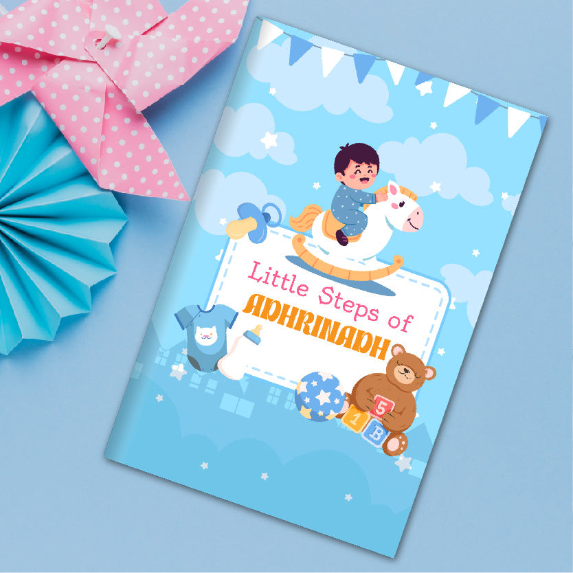Baby Boy’s Little Steps Photo Book ( A5-Size)