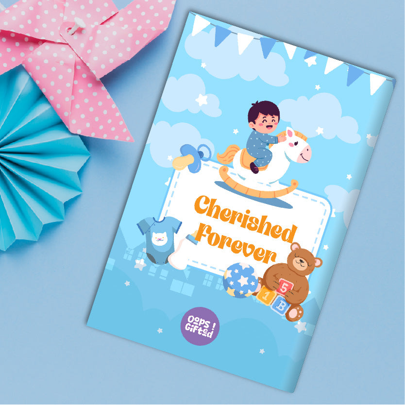 Baby Boy’s Little Steps Photo Book ( A5-Size)