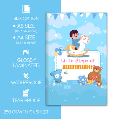 Baby Boy’s Little Steps Photo Book ( A5-Size)