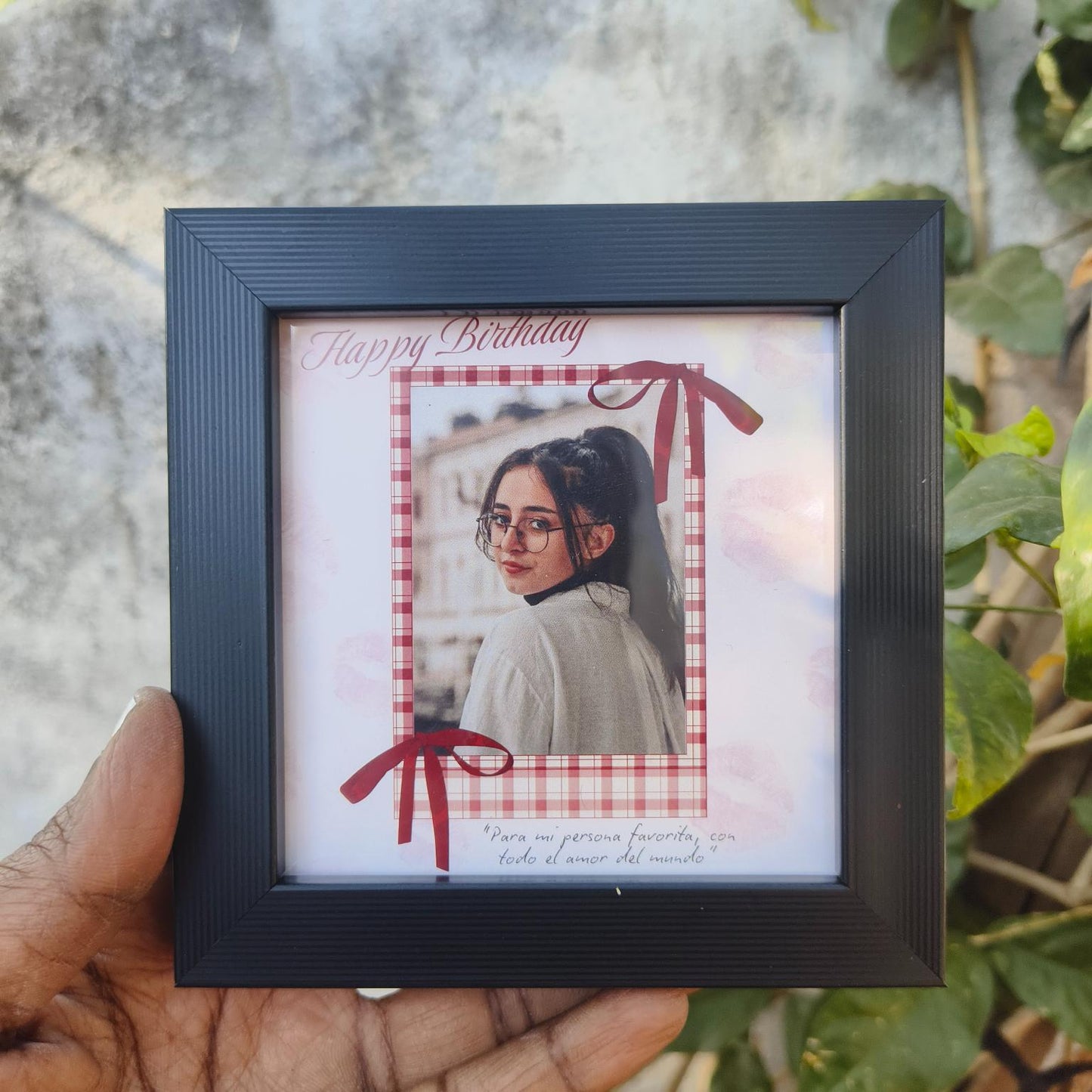 Red Polaroid Mini Frame