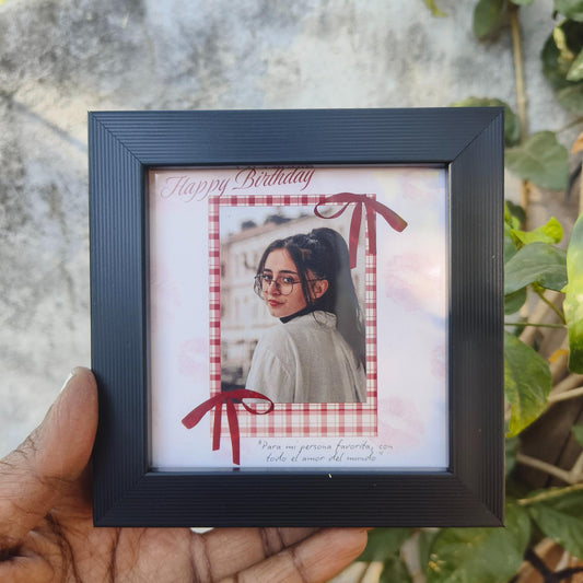 Red Polaroid Mini Frame