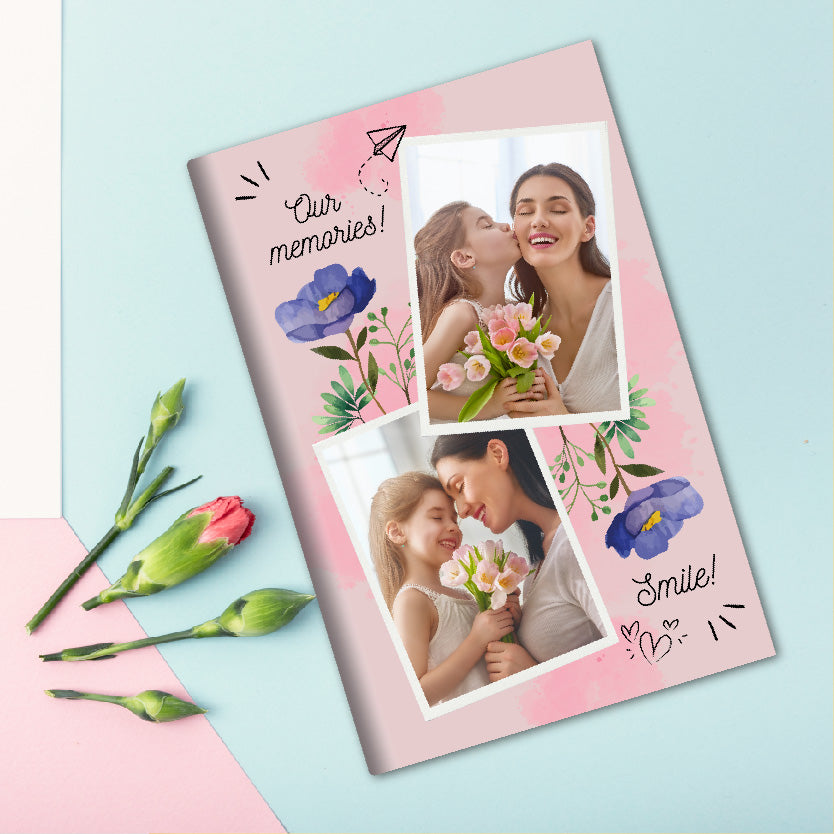 Our Memories – Floral  Photo Book ( A5 Size)