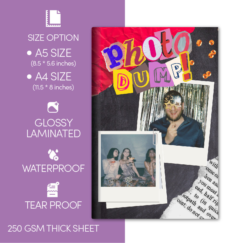 Photo Dump Photo Book (A5 Size)