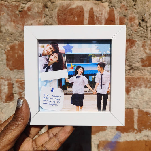 Blue Theme Scrapbook Mini Frame