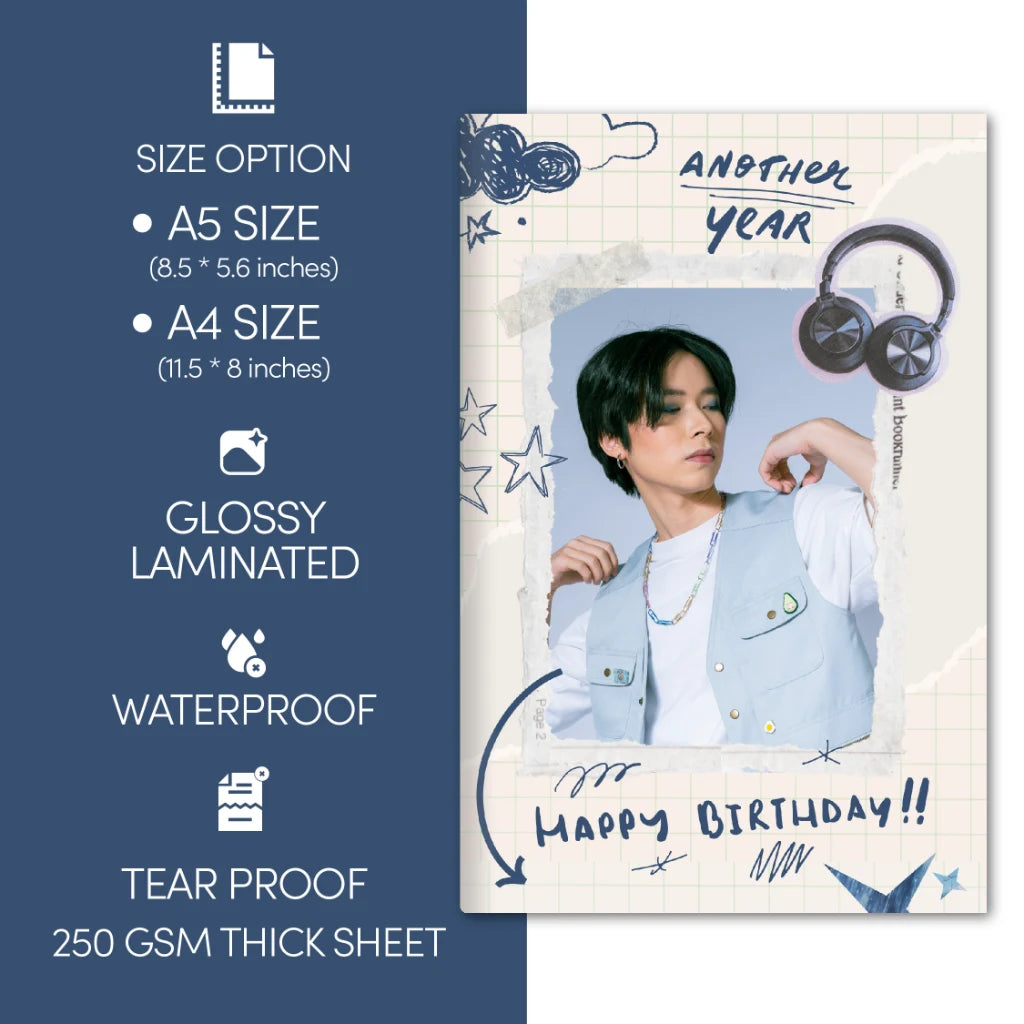 Birthday Vibes Photo Book (A5-Size)
