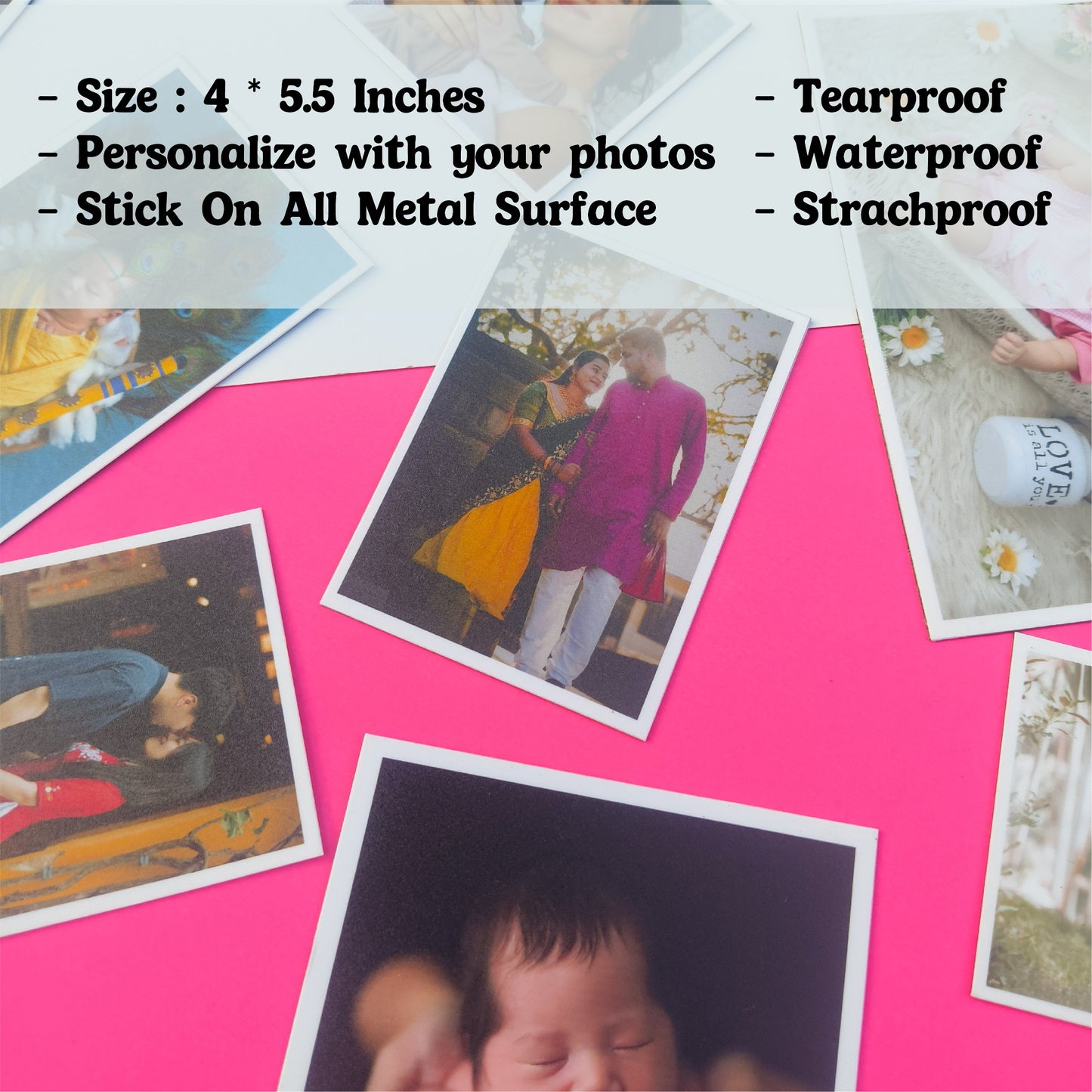 Rectangle Photo Magnet – 4 * 5.5 INCHES