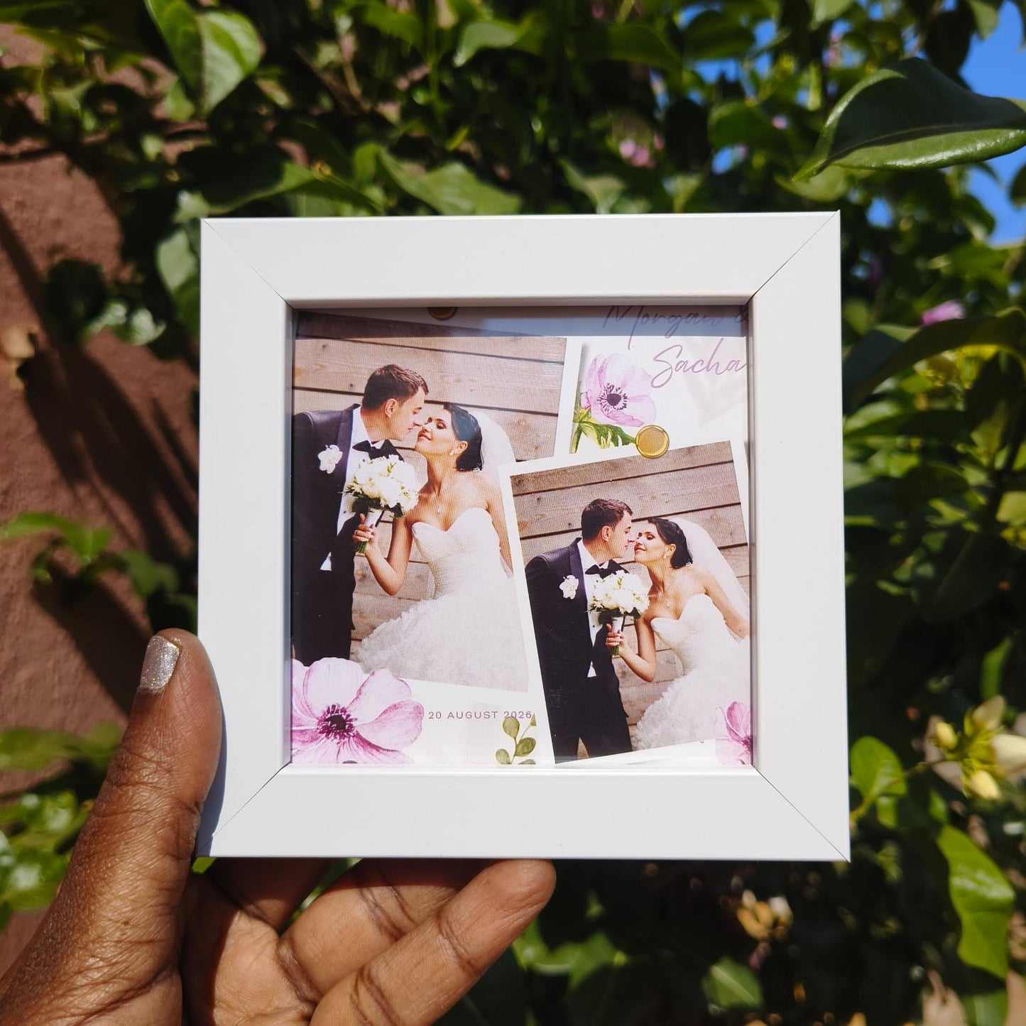 Purple Floral Mini Frame