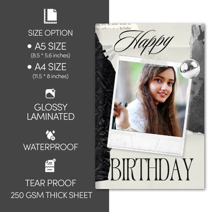 Classic Chic Birthday Photo Book.(A5-Size)