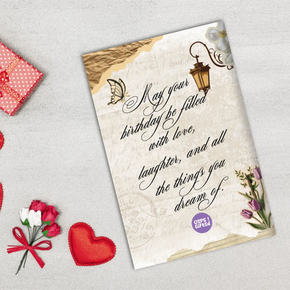Vintage Charm Birthday Photo Book (A5-Size)