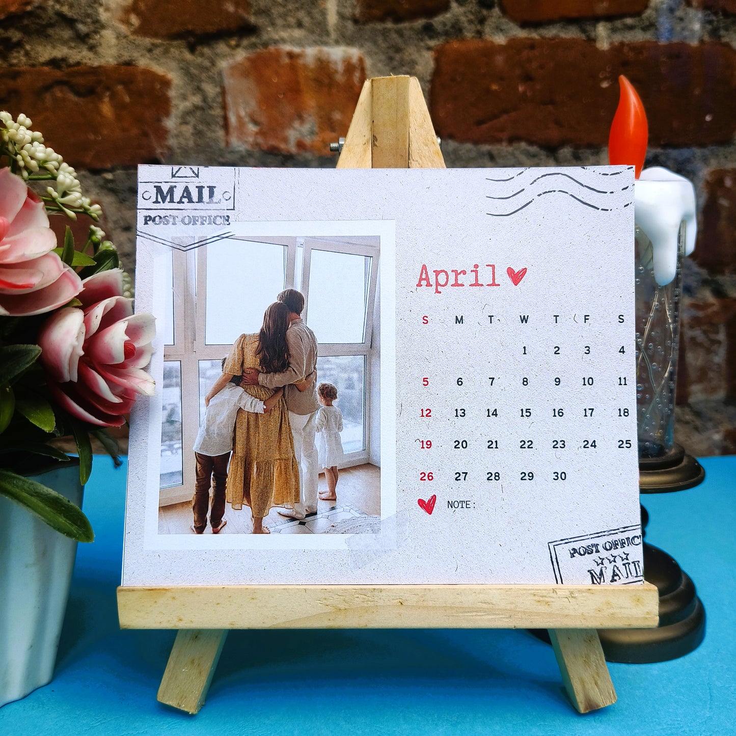 Postal Theme Customized Calendar 2026