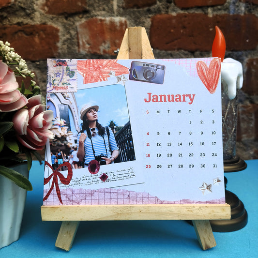 Scrapbook Theme Customized Calendar 2026