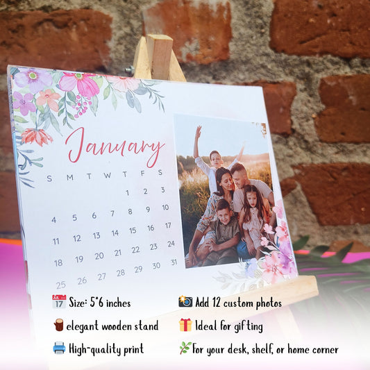 Floral Theme Customized Calendar 2026