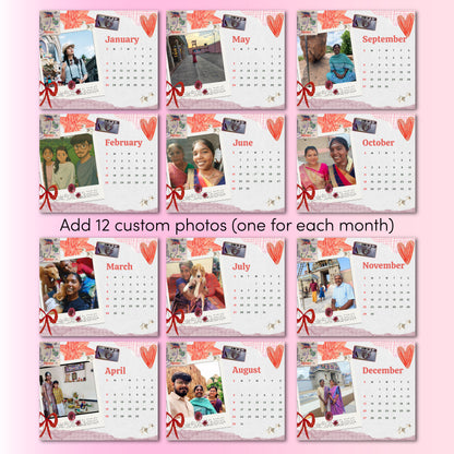 Scrapbook Theme Customized Calendar 2026
