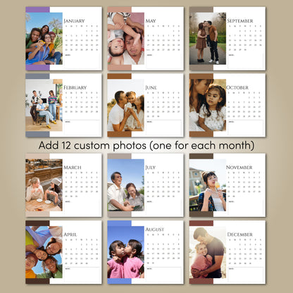 Minimal Aesthetic Customized Calendar 2026
