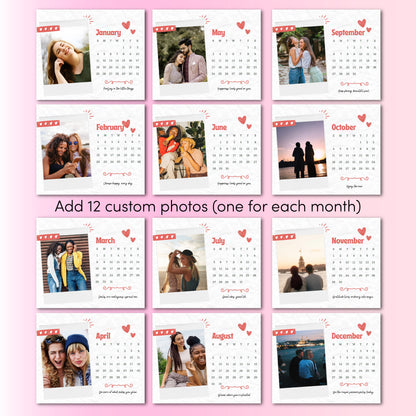 Photo Memory Customized Calendar 2026