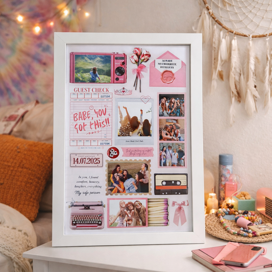 Pretty in Pink Matchbox Frame