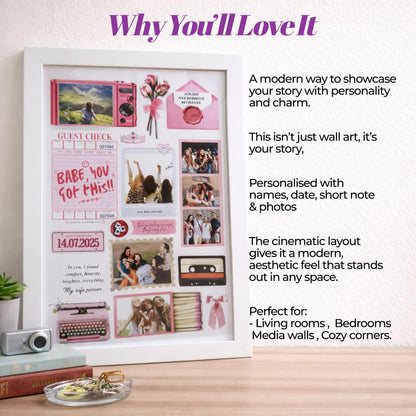 Pretty in Pink Matchbox Frame
