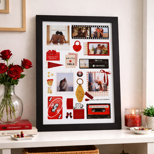 Red Romance Matchbox Frame
