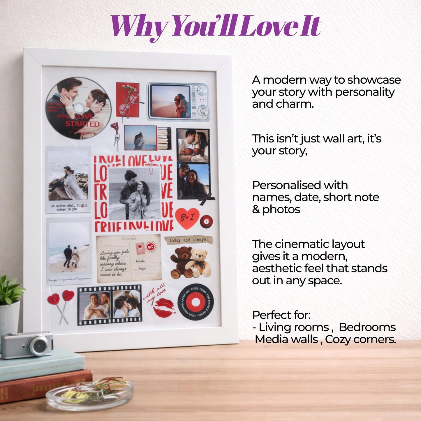 Our Love Matchbox Frame