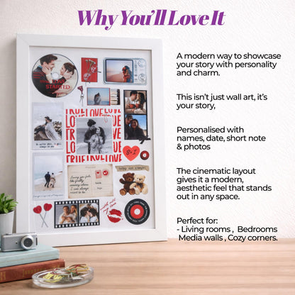 Our Love Matchbox Frame