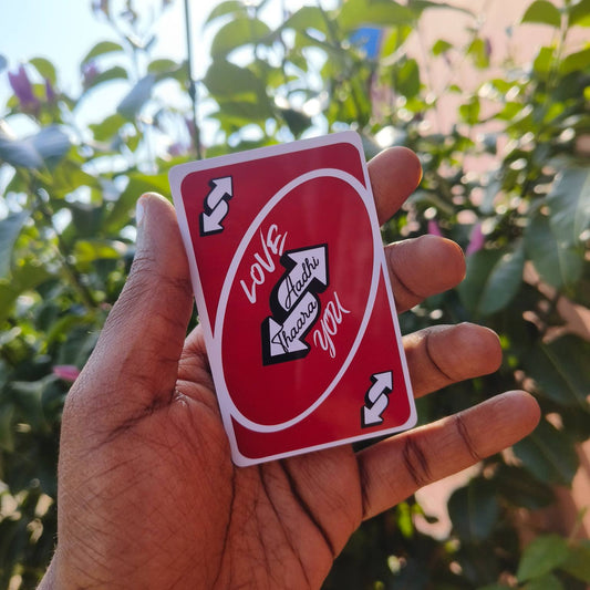 Uno Reverse Love Wallet Card