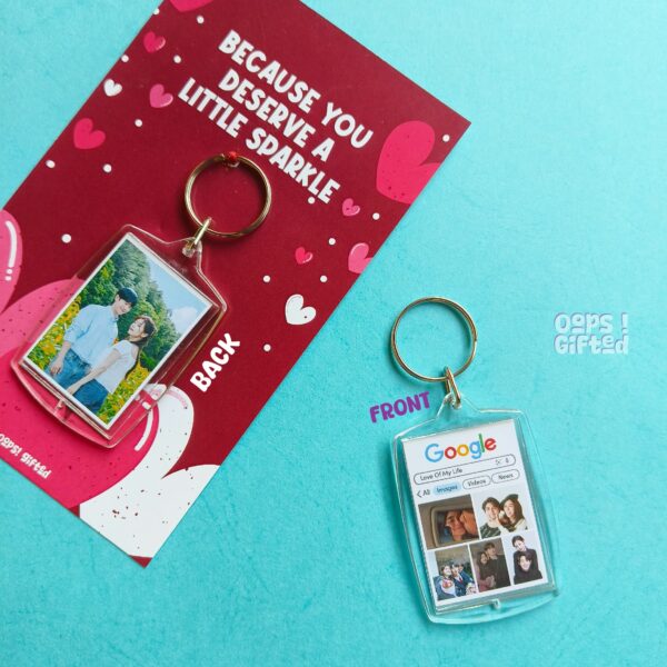 Google Theme Keychain – Two Sided Magic