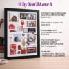 Red Romance Matchbox Frame